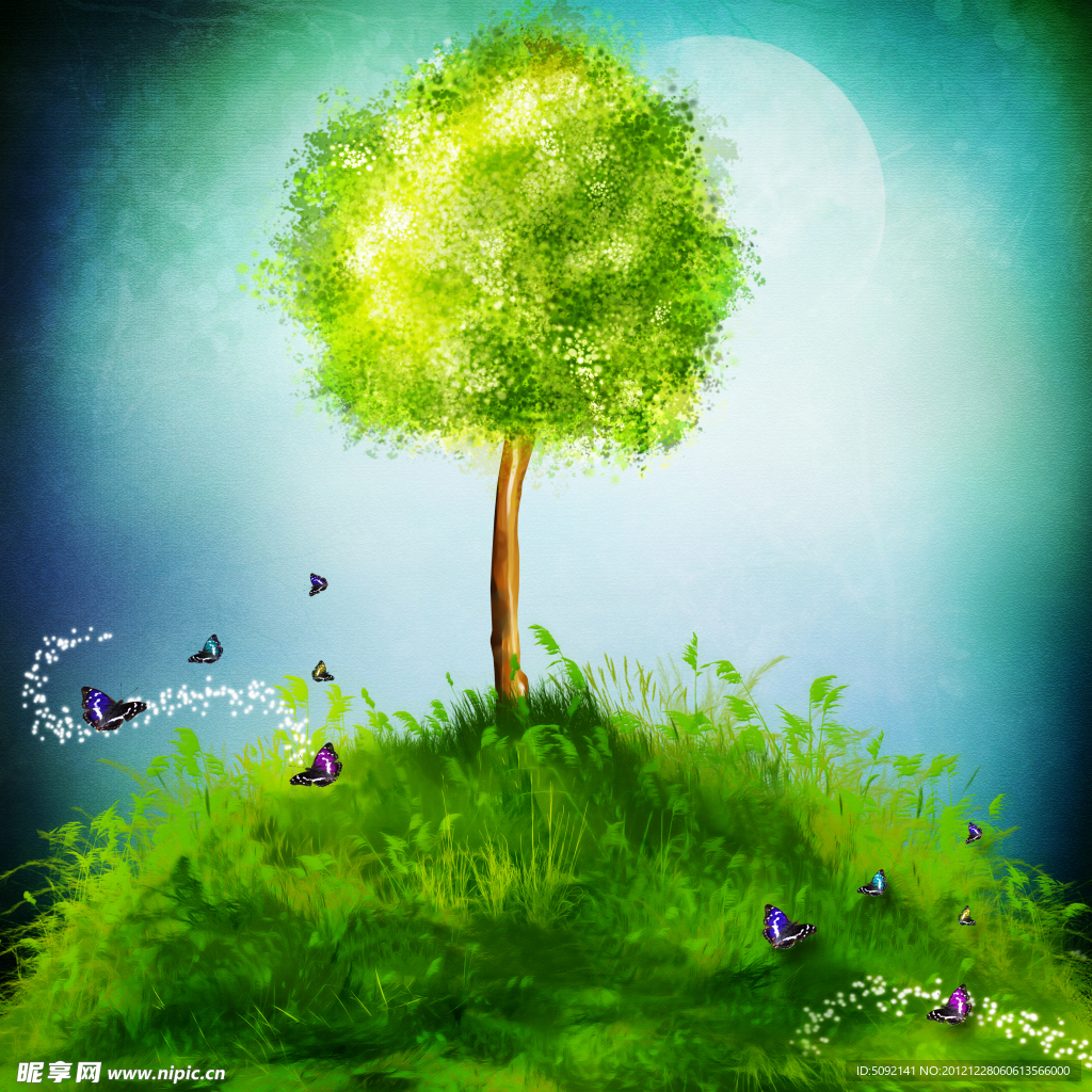 手绘梦幻背景