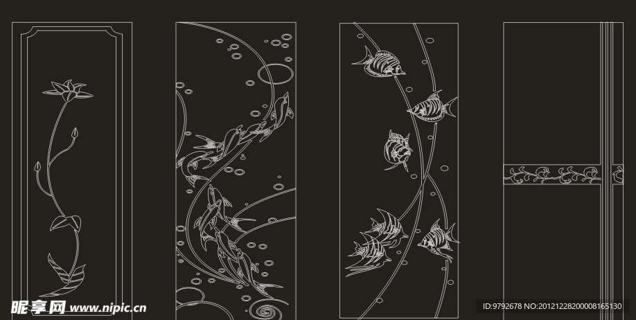 雕刻 窗花 古典 移门
