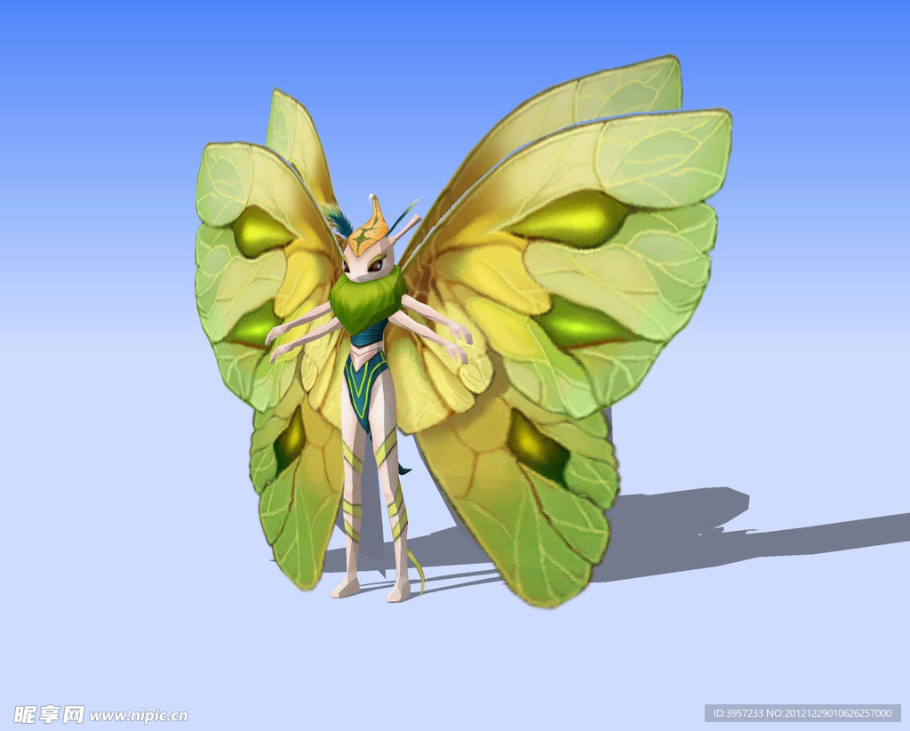 蝶精灵3D模型