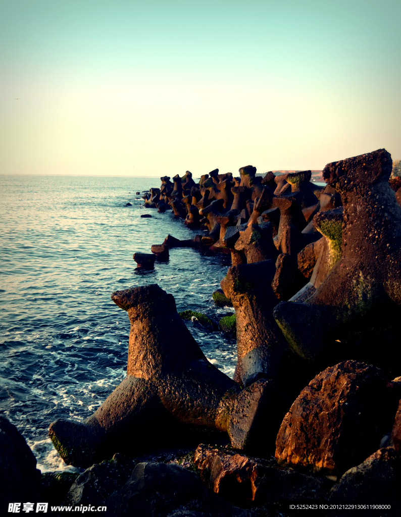 海岸落日