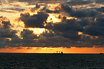 夕阳海景