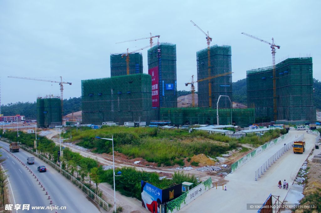 城市建筑 建筑工地