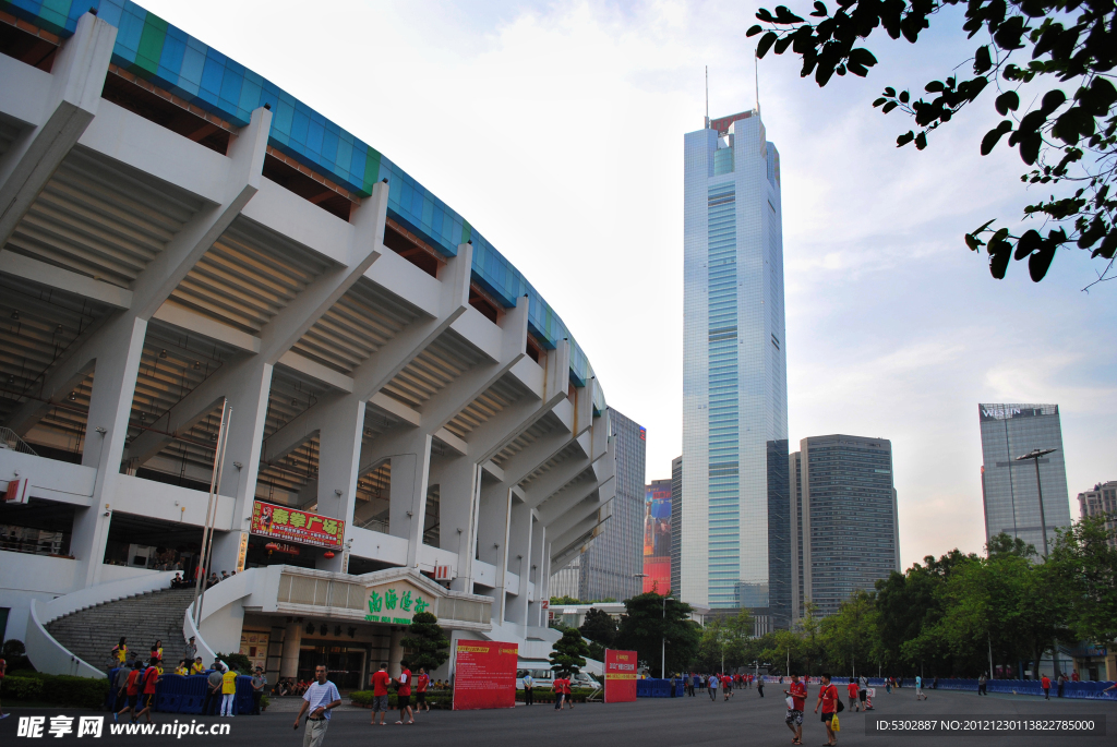广州中信广场和天河体育中心