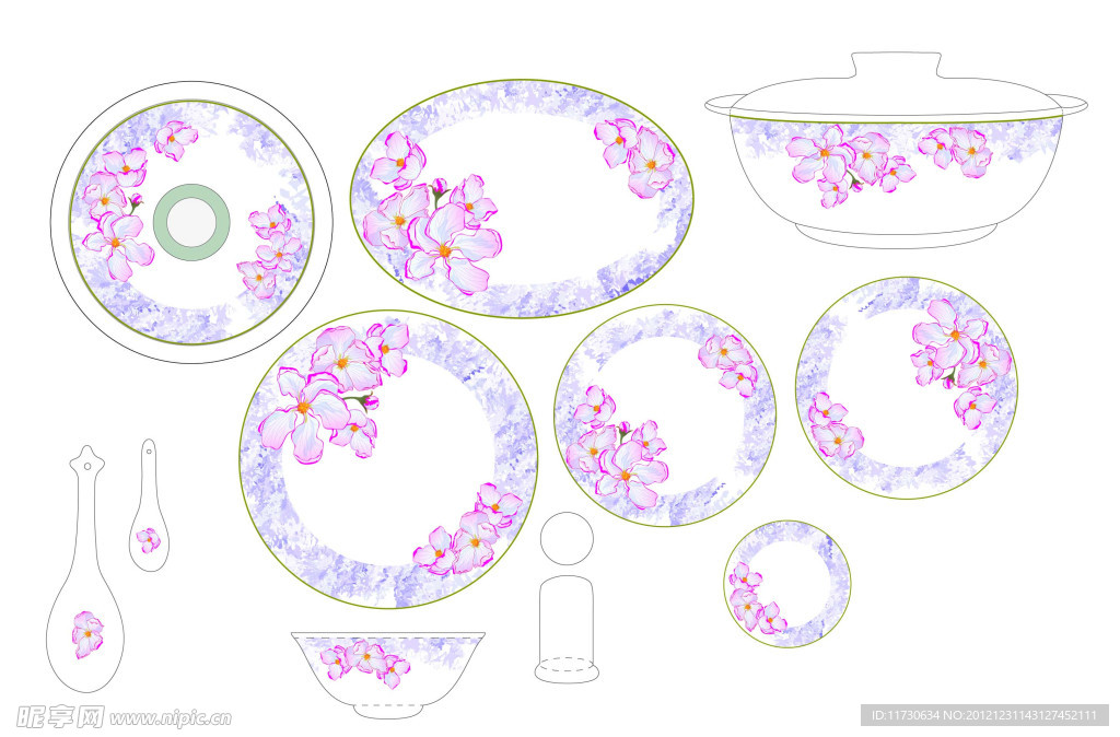 餐具花纹