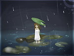 荷叶少女