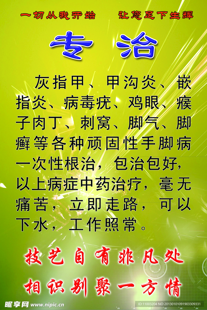 灰指甲治疗 海报