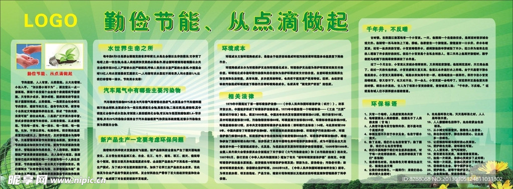 环保展板
