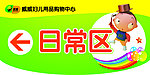 卡通指示牌
