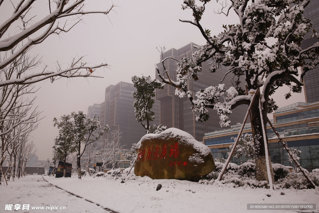 宁波雪景