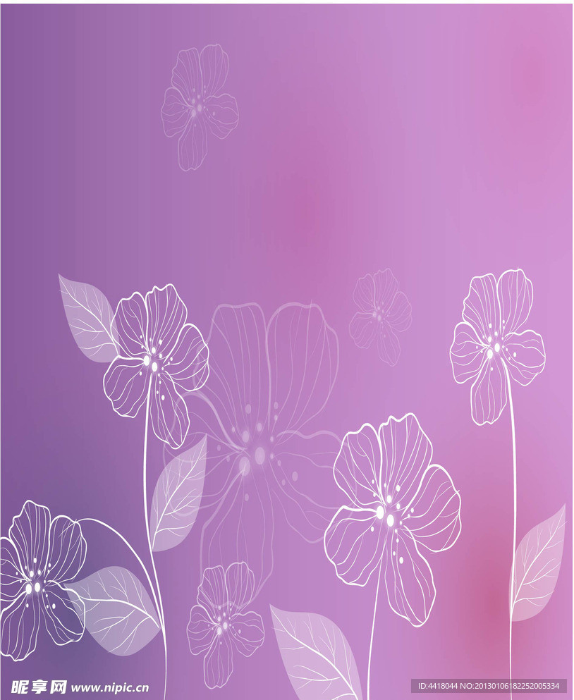 花朵移门