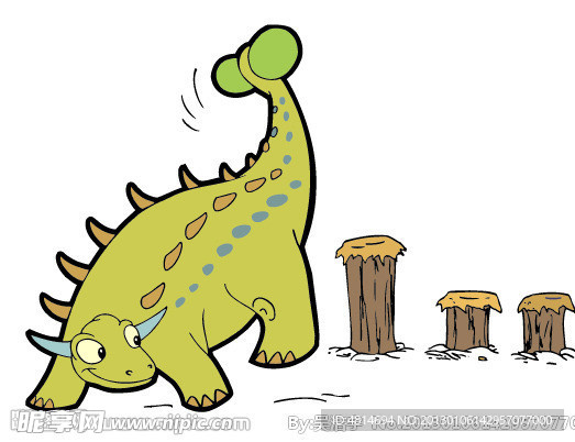卡通 动物 恐龙