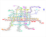 2013北京地铁线路图