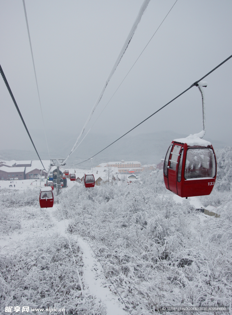 西岭雪山观光缆车