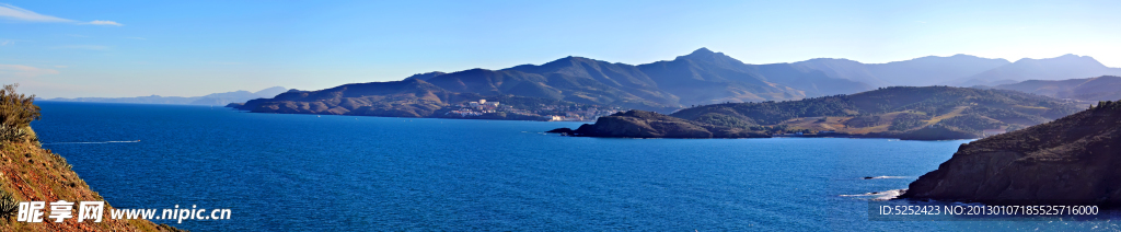 宽幅海岸风景