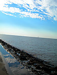 海岸蓝天