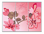 花卉移门图案
