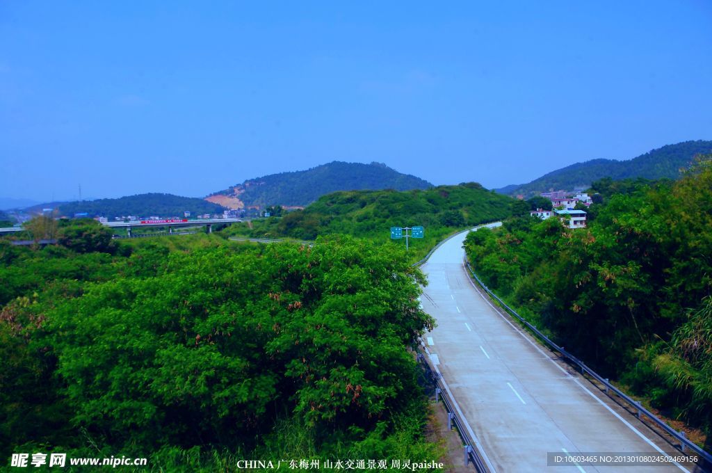 山水梅州 交通风景