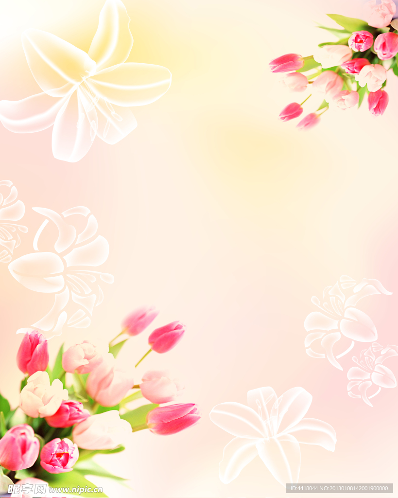 花朵移门