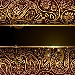 金色欧式花纹