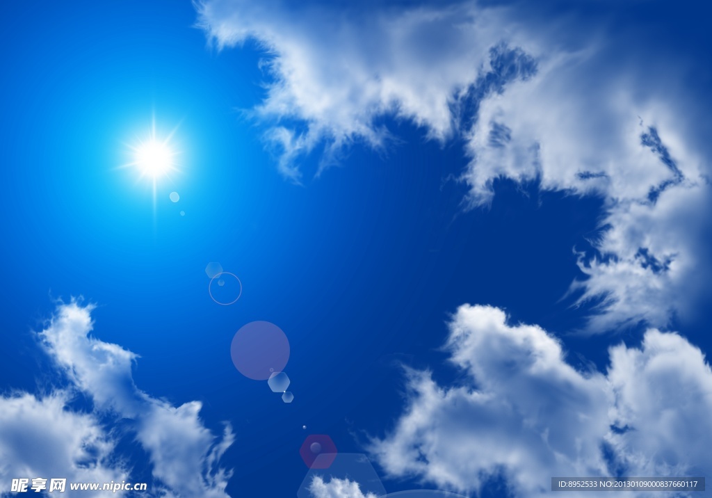 蔚蓝天空