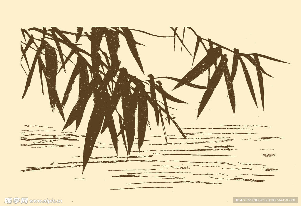 芥子园画谱 竹子