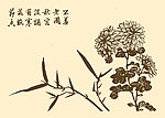 芥子园画谱 菊花