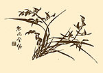 芥子园画谱 兰花