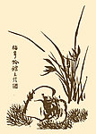 芥子园画谱 兰花
