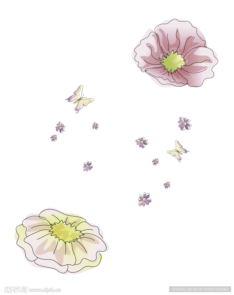 花朵移门