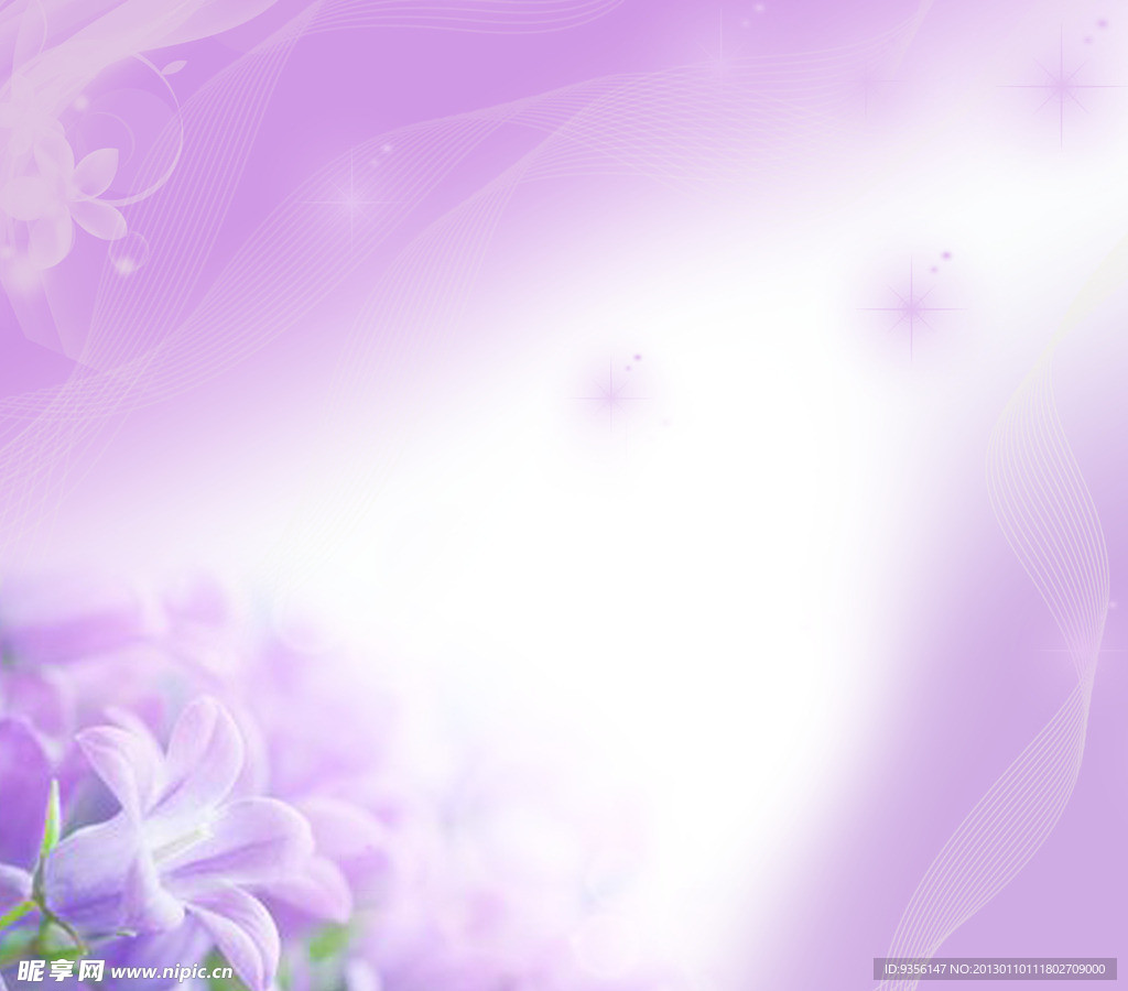 紫色婚纱梦幻模板