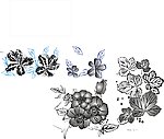 树叶 花朵矢量图