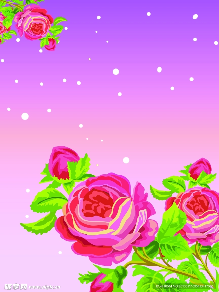 花朵移门