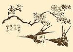 芥子园画谱 花鸟