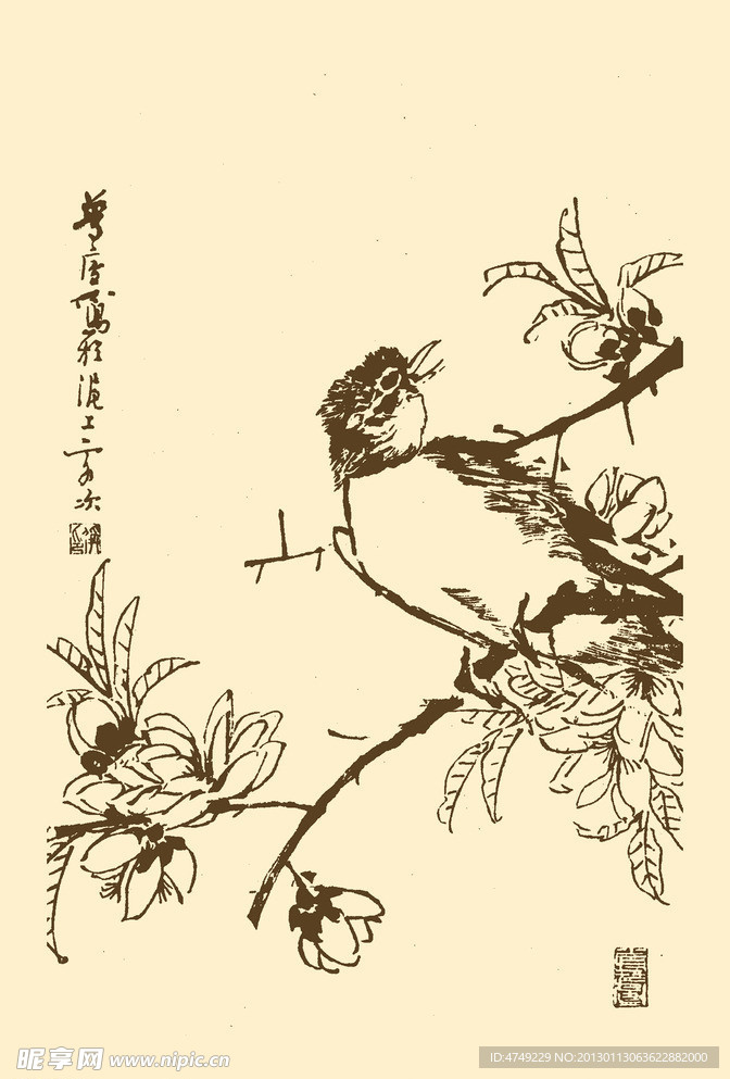 芥子园画谱 翎毛