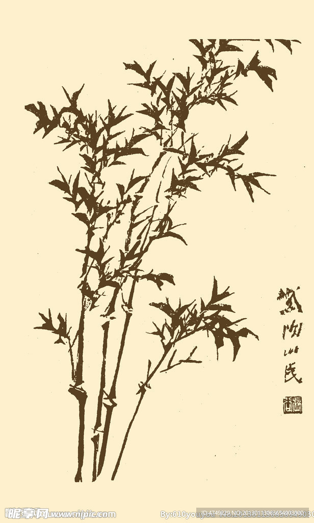 芥子园画谱 竹