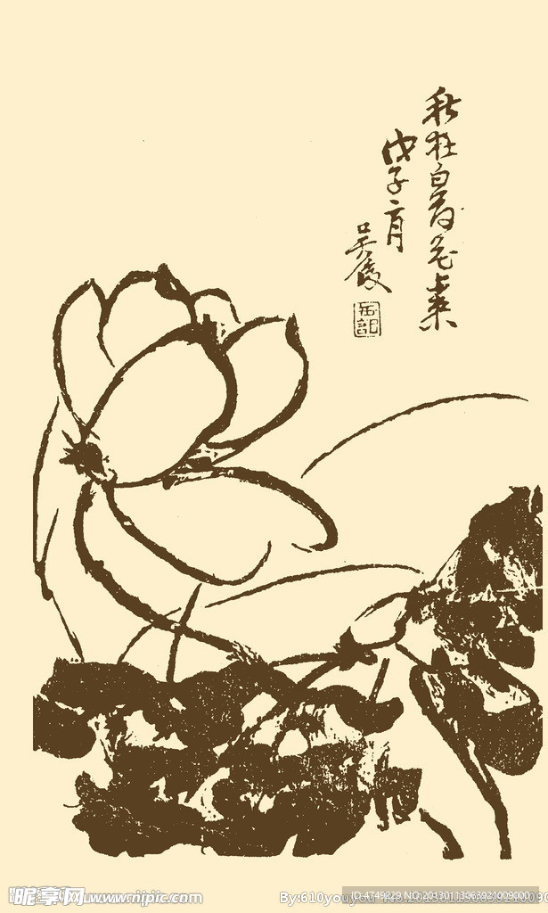 芥子园画谱 花卉