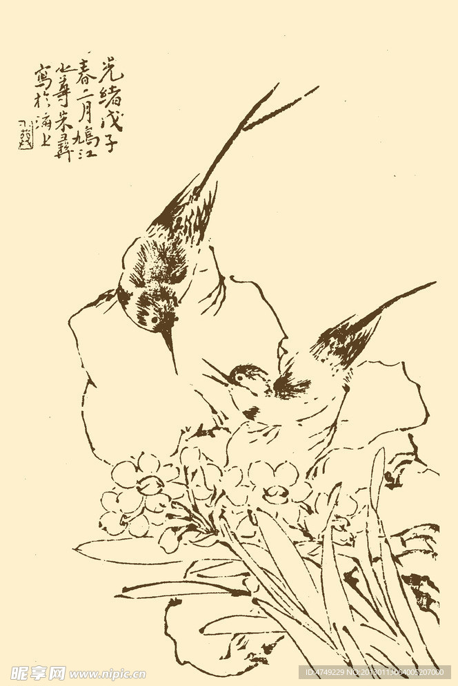 芥子园画谱 翎毛