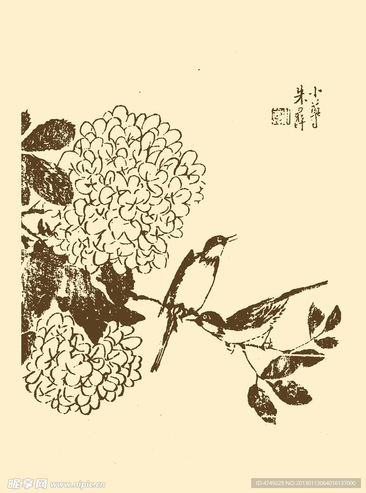 芥子园画谱 翎毛