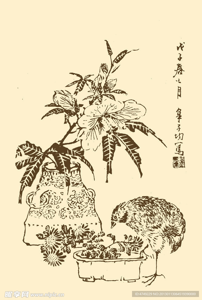 芥子园画谱 翎毛