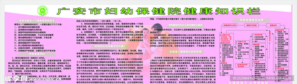 广安市妇幼 保健院健康知识宣传栏