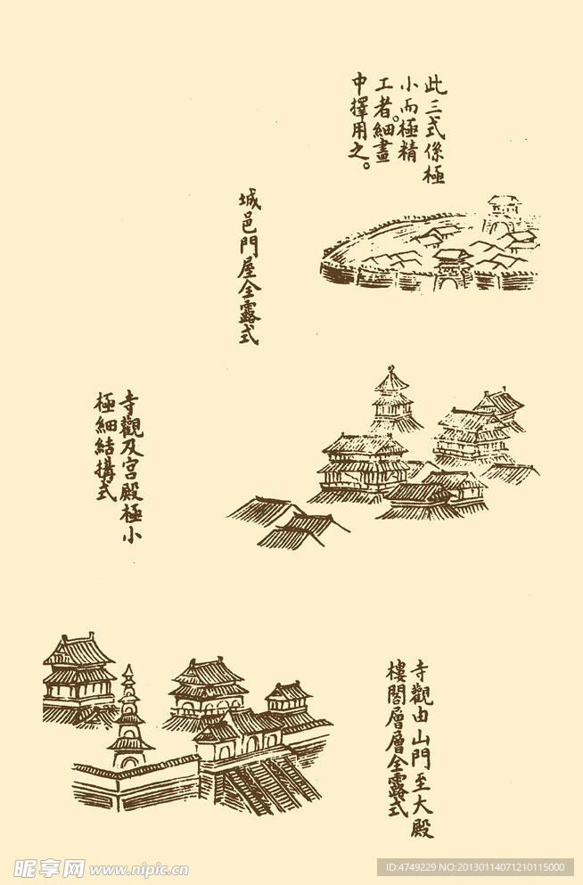 芥子园画谱 楼阁