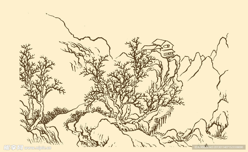 芥子园画谱 山水