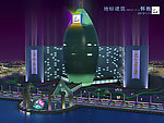 地标建筑 怀抱 夜景