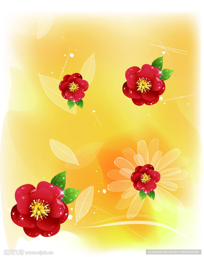 花朵移门