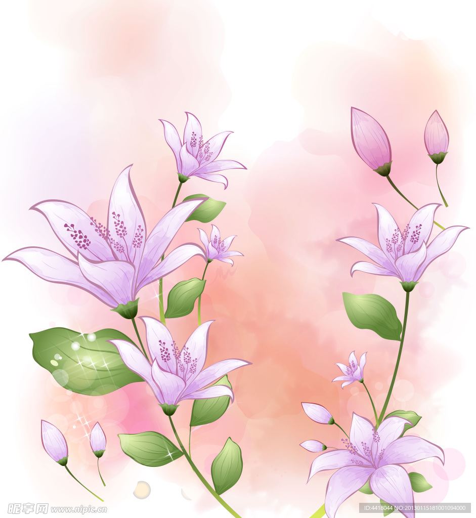 花朵移门