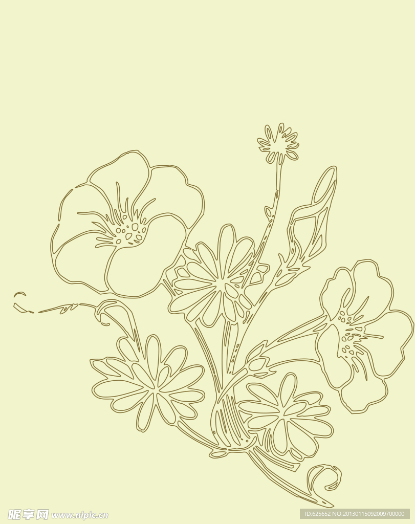 花朵移门