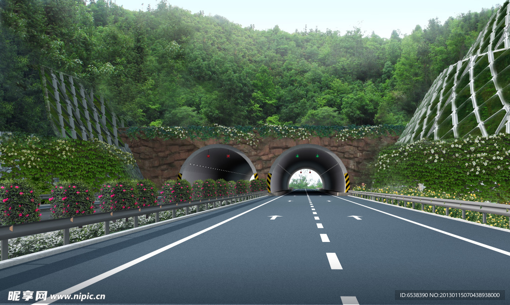 高速路风景效果图