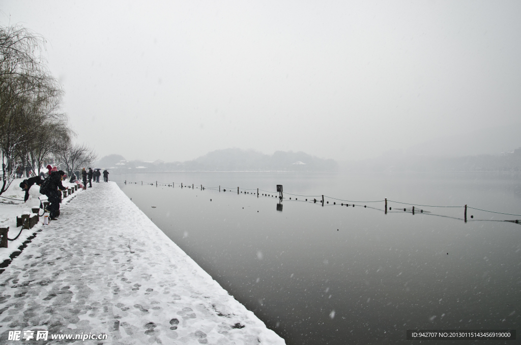 西湖雪景