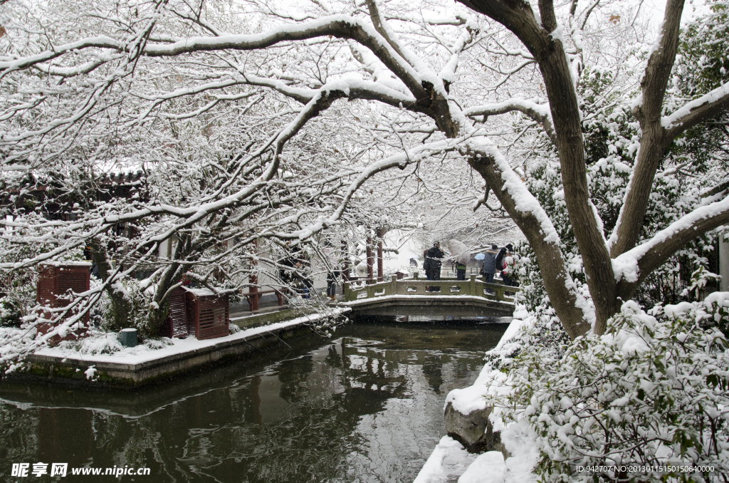 西湖雪景