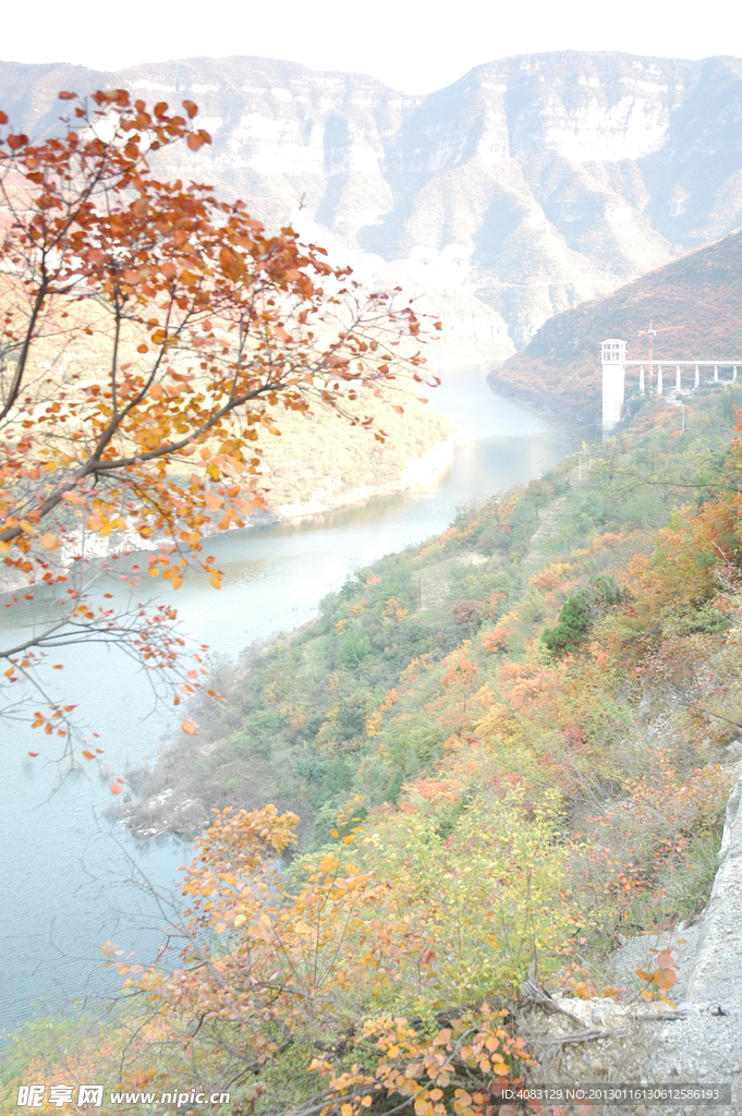 山中河流